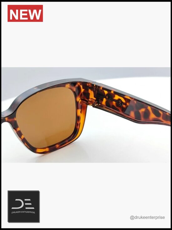 Oversized Square Polarized Sunglasses Fit Over Glasses UV400 TR90